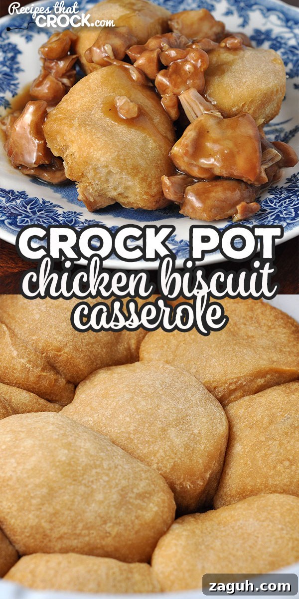 Slow-Cooker Chicken and Biscuit Casserole Recipe 4 Casserole served with biscuits