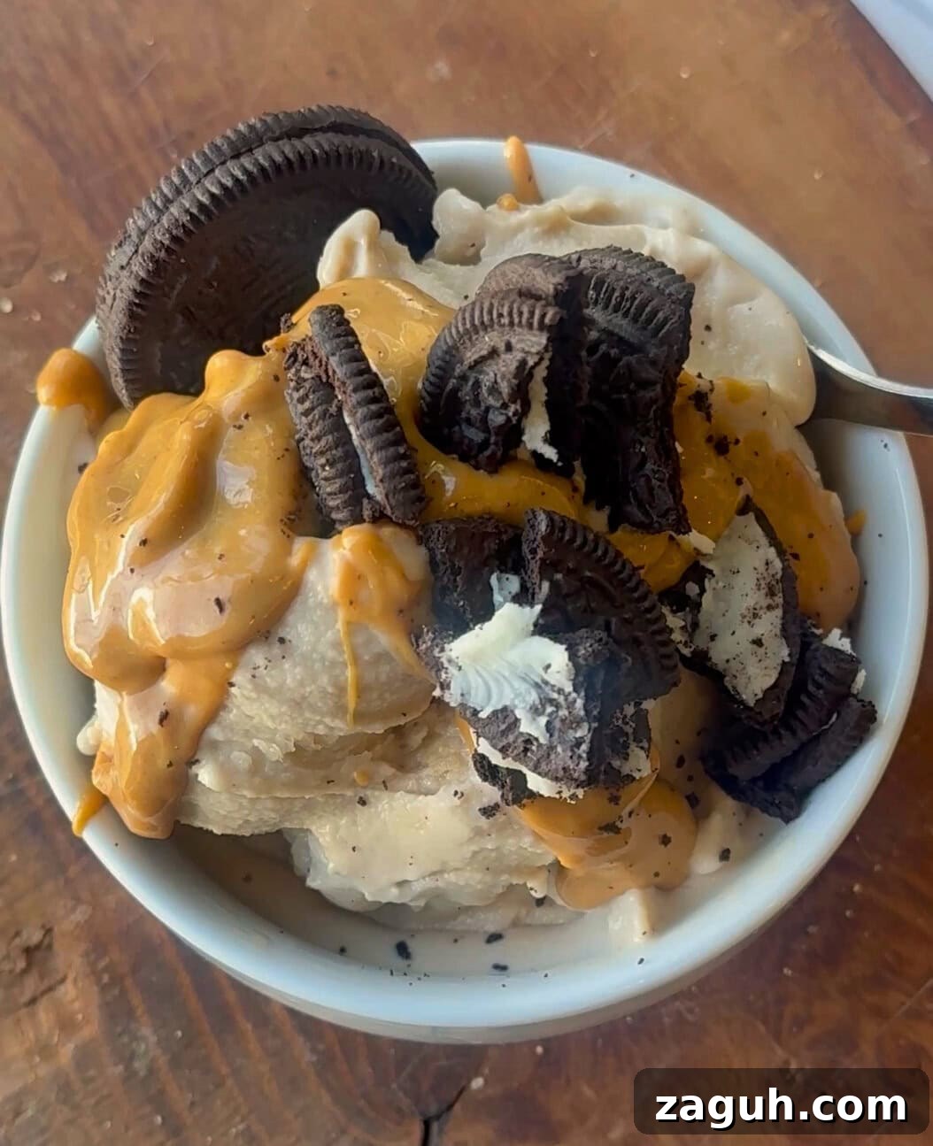 Parent Trap Peanut Butter Oreo Protein Creami Recipe 3 Protein powder and ingredients
