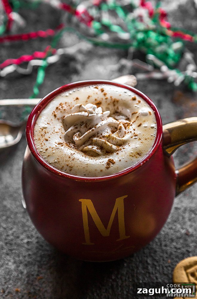 Dairy-Free Gingerbread Maple Latte Recipe for Cozy Mornings 5 gingerbread maple latte