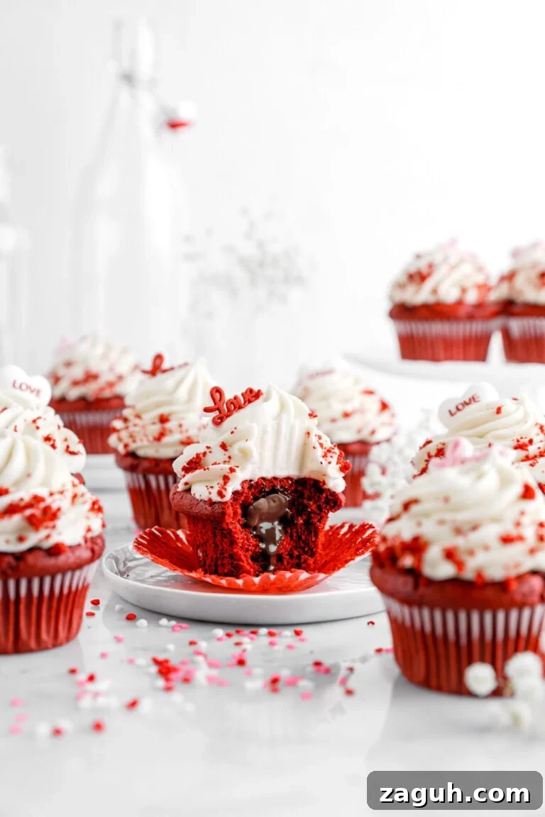 Red Velvet Lava Cupcakes