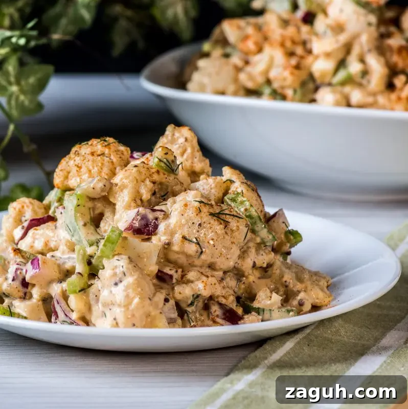 Cauliflower and Potato Salad with Lemon-Dill Dressing 6 Ingredients