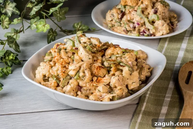 Cauliflower and Potato Salad with Lemon-Dill Dressing 7 Finished salad