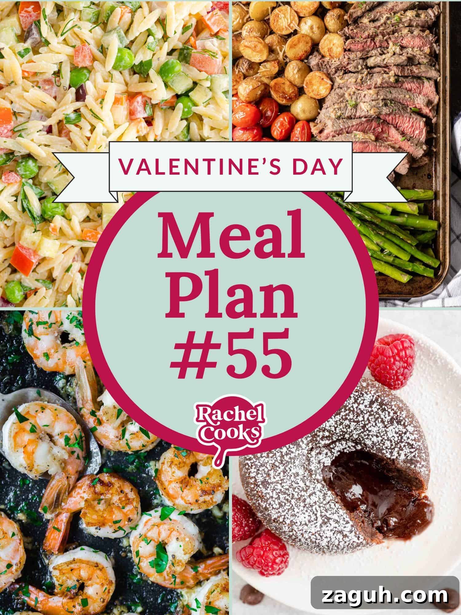 Meal plan 55 graphic, with text overlay reading 