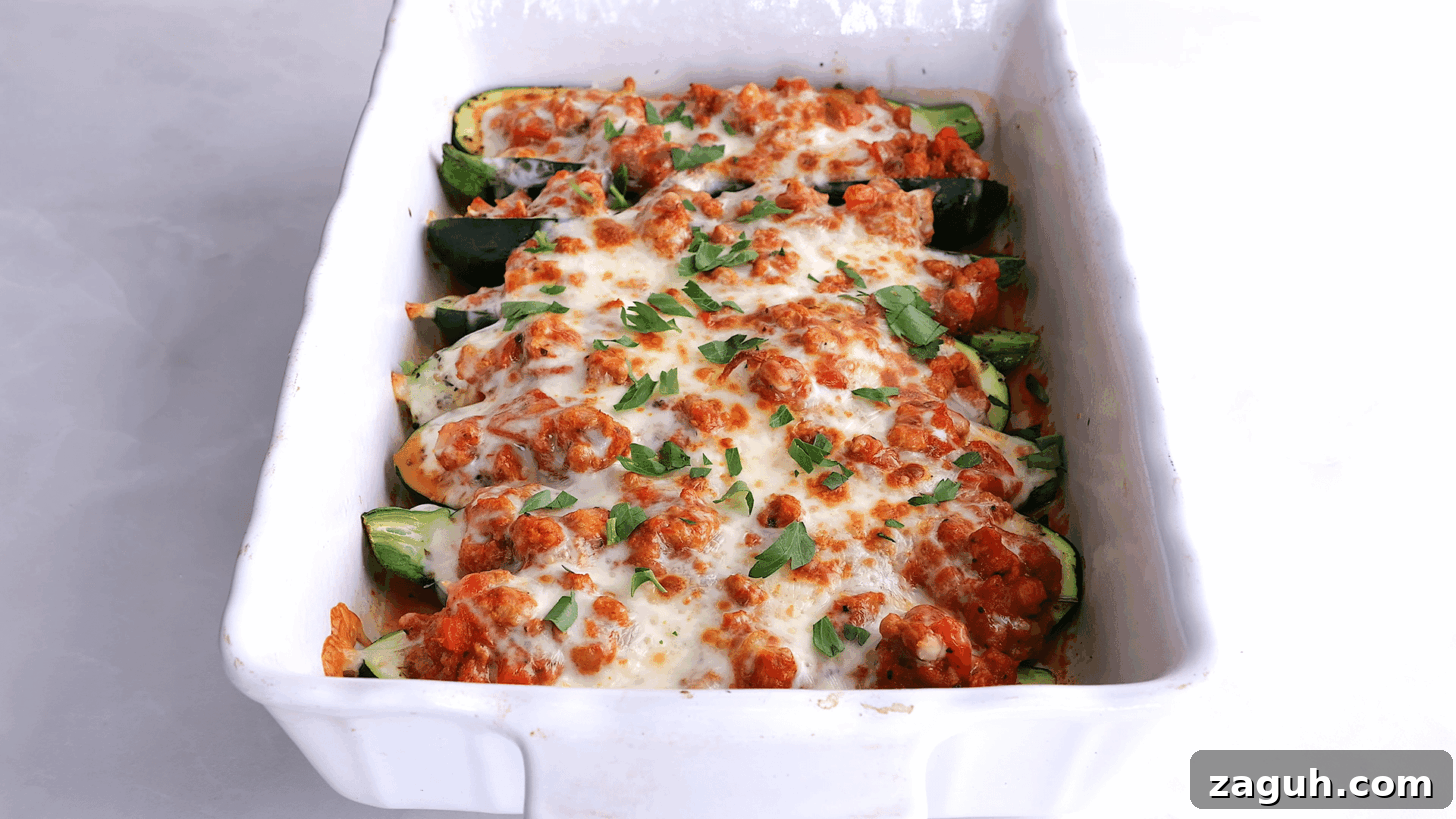 Turkey-Stuffed Zucchini Boats Recipe for Weeknight Dinners 3 Stuffed zucchini boats