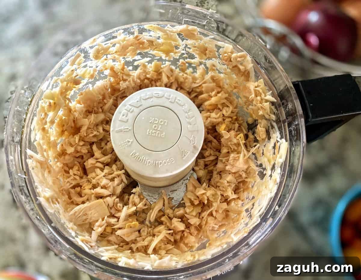 Jackfruit Carnitas: Flavorful Vegan Pulled Pork Tacos 5 Jackfruit shredded in a food processor