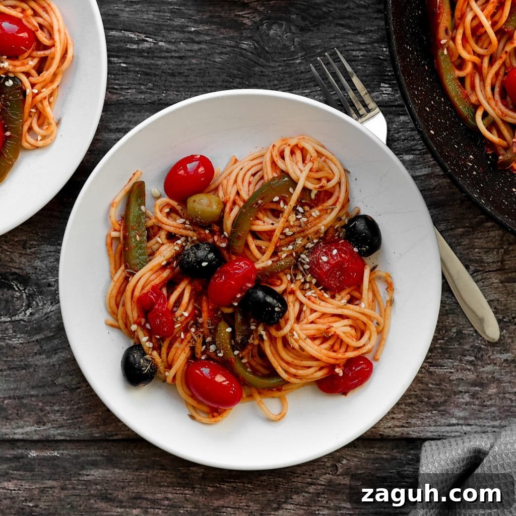 Olive & Dukkah Vegan Pasta — Flavorful Middle Eastern Fusion 2 plate of olive and dukkah pasta
