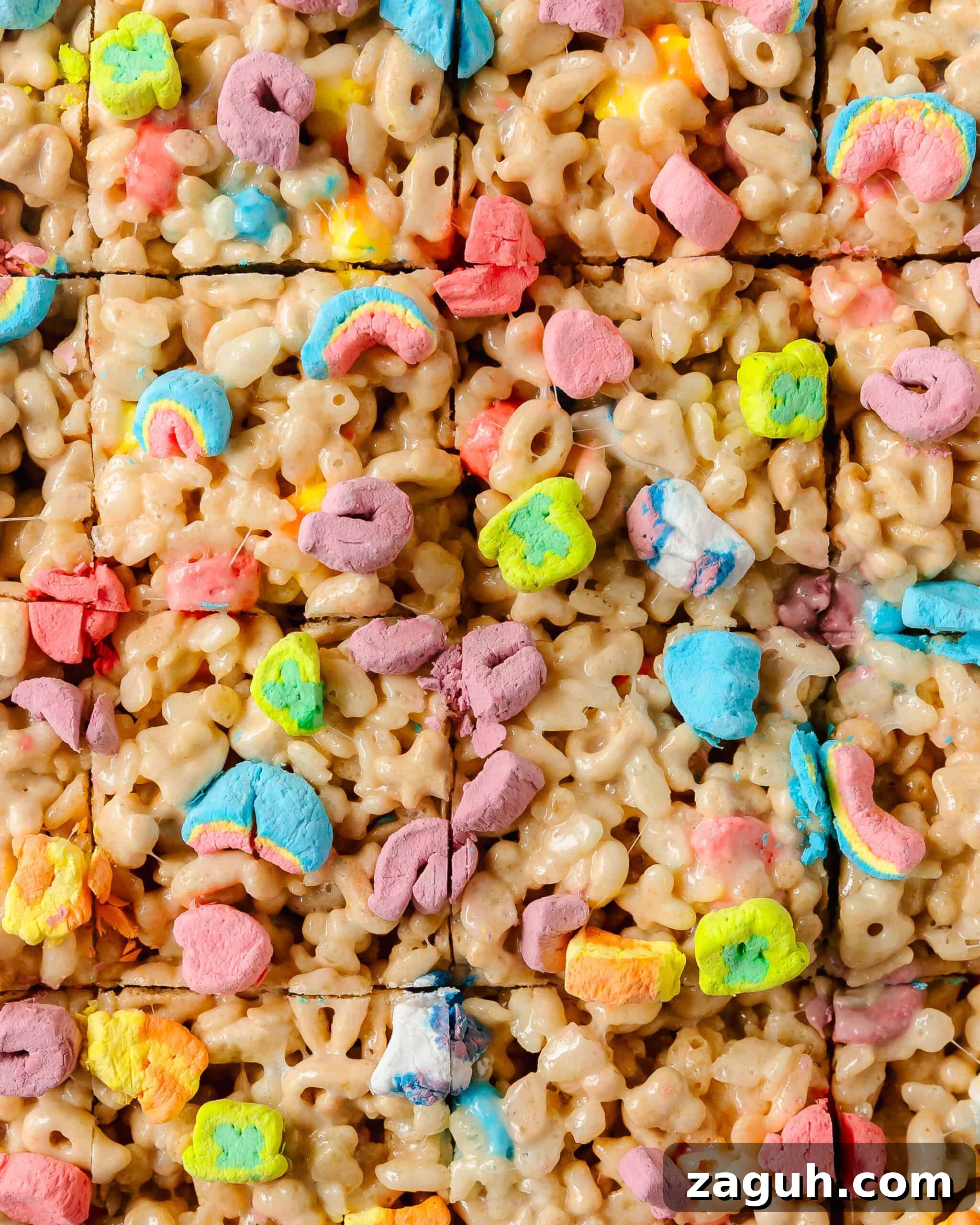 Lucky Charms Rice Krispie Treats Recipe — Colorful Marshmallow Squares 2 img 36076 1