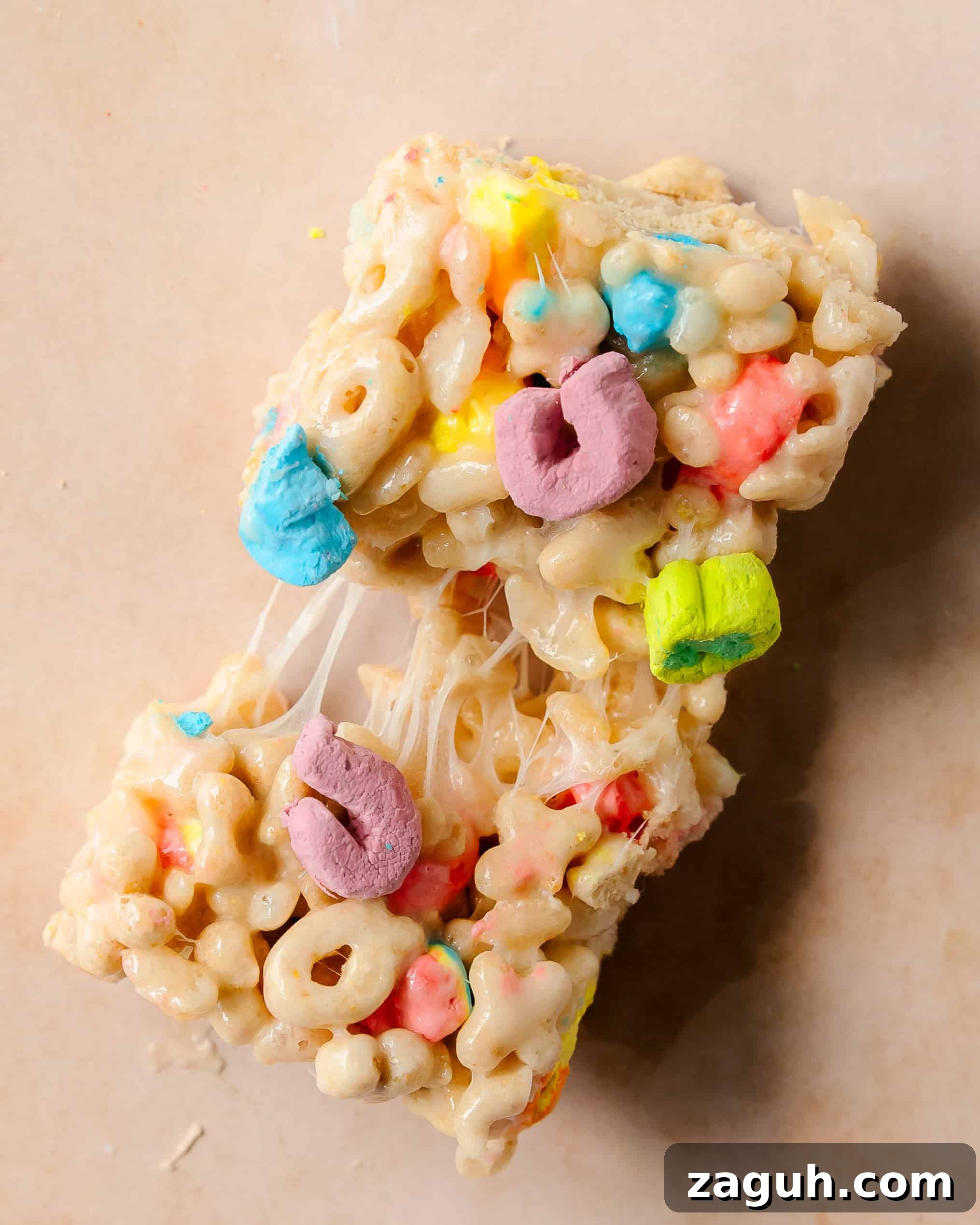 Lucky Charms Rice Krispie Treats Recipe — Colorful Marshmallow Squares 8 img 36076 7