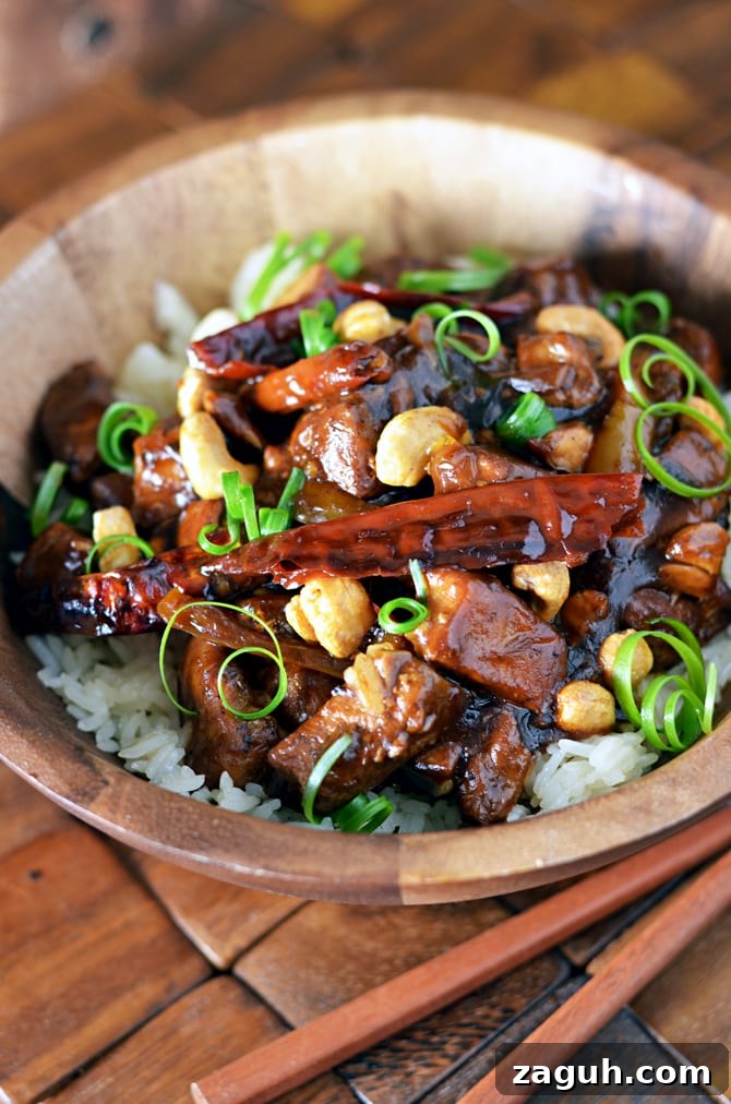 Slow-Cooker Kung Pao Chicken Recipe: Spicy, Sticky, and Savory 2 Crock Pot Kung Pao Chicken. This is so delicious, and easy to throw together! You can adjust the spice level to suit your own tastes, and add in more vegetables if you'd like. All made in the slow cooker.