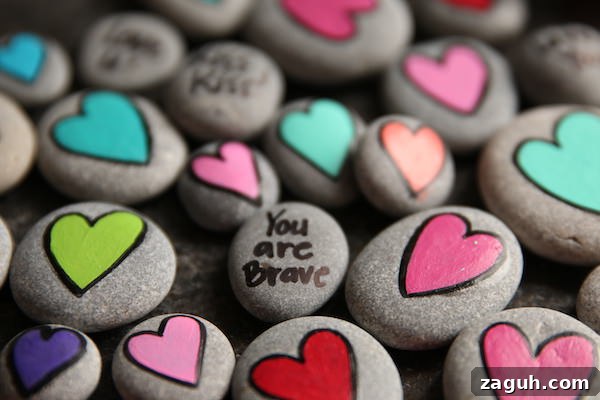 Be Brave worry stone