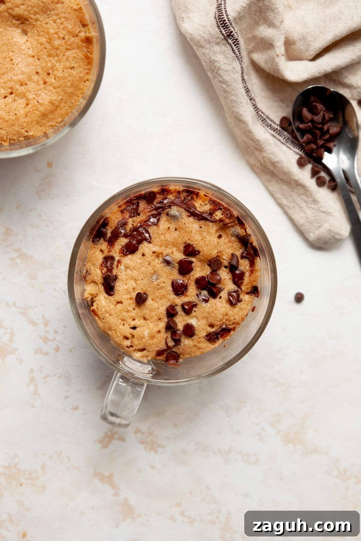 Protein Powder Mug Cake Recipe: Quick Single-Serve Treat 8 healthy chocolate chip protein powder mug cake