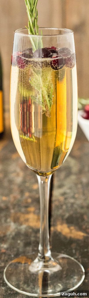 4 Fall Mimosa Recipes to Celebrate the Season 9 White Grape & Cranberry Mimosa - Fall, Thanksgiving, and Winter Drink Recipes