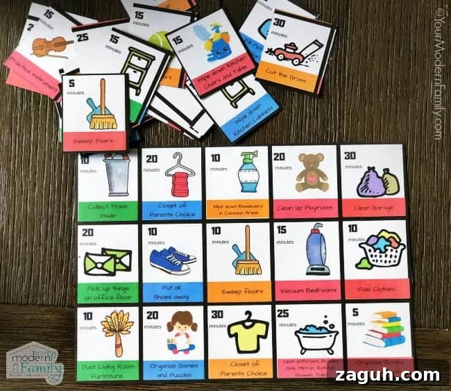 Swap screentime for chores cards