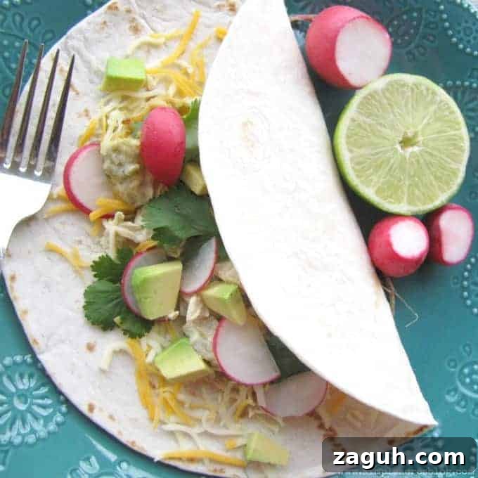 A tortilla lying on a table with radishes and lemon beside it.