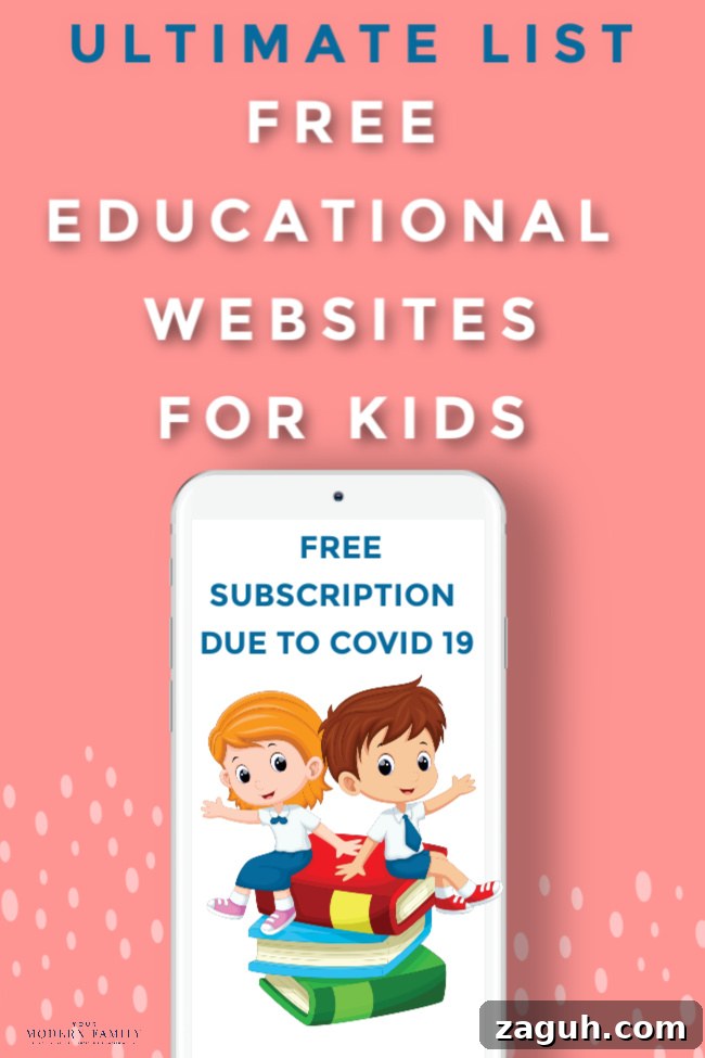 FREE EDUCATIONAL WEBSITES DUE TO PANDEMIC