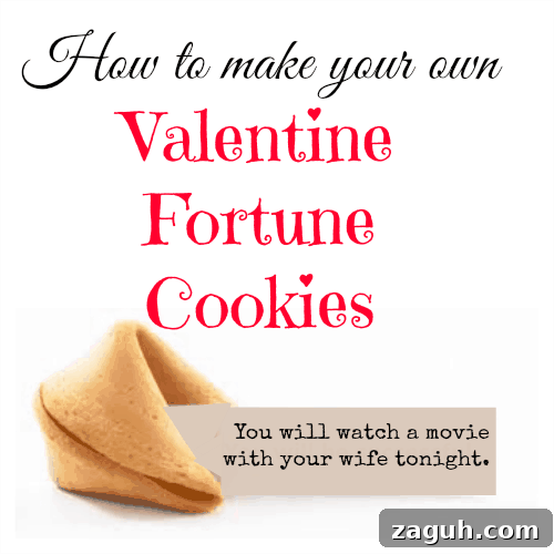diy valentine fortune cookies