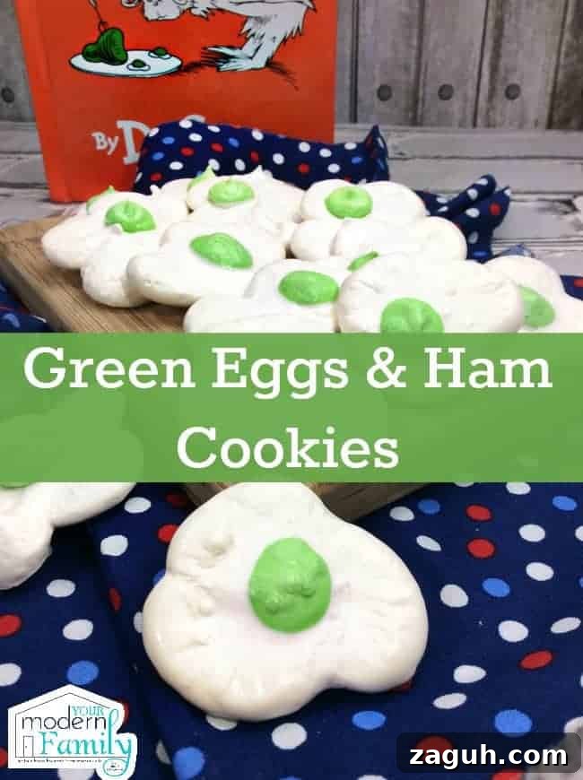 green eggs & ham cookies