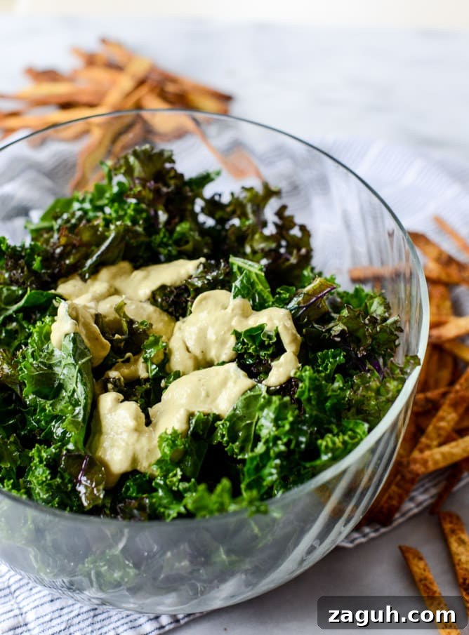 Crunchy Taco Kale Salad Recipe with Avocado & Lime Dressing 5 crunchy taco kale salad I howsweeteats.com