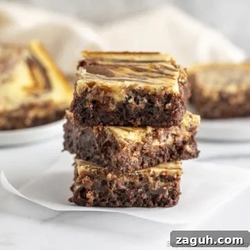 A stack of cheesecake brownies.