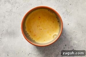 Egg wash mixture in bowl