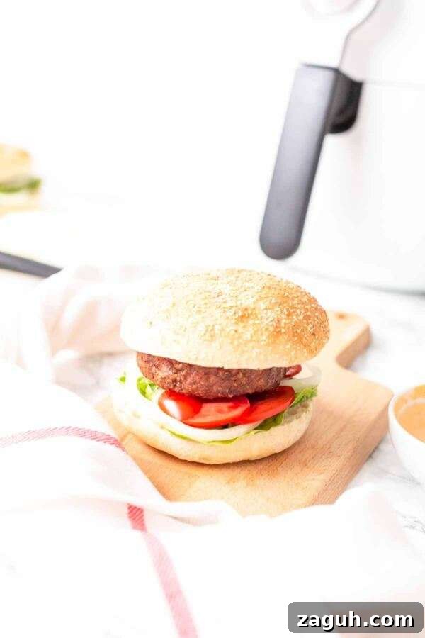 Crispy Air Fryer Cheeseburger Recipe for Juicy Patties 7 Beyond Burgers in the Air Fryer. Air Fryer Beyond Burgers taste like real meat burgers and have a great taste and texture.