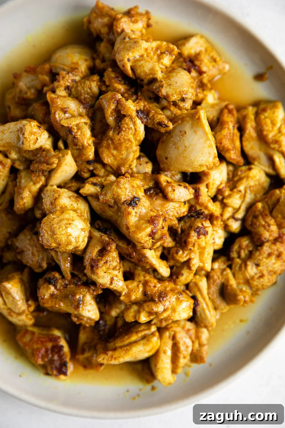 Authentic Chicken Curry Recipe: Step-by-Step Homemade Guide 8 Browned marinated chicken pieces.