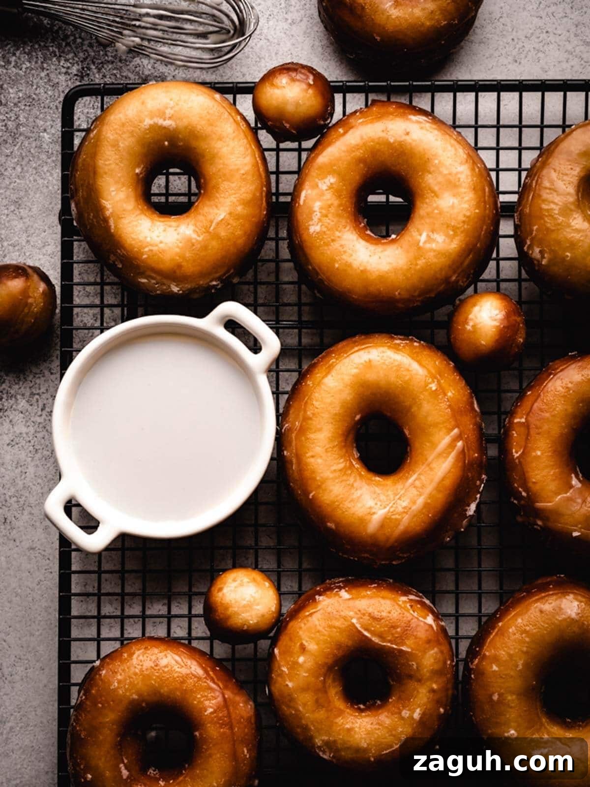 Classic Glazed Donuts: Soft, Shiny, Homemade Recipe 3 Easy glazed donuts with the best donut glaze.