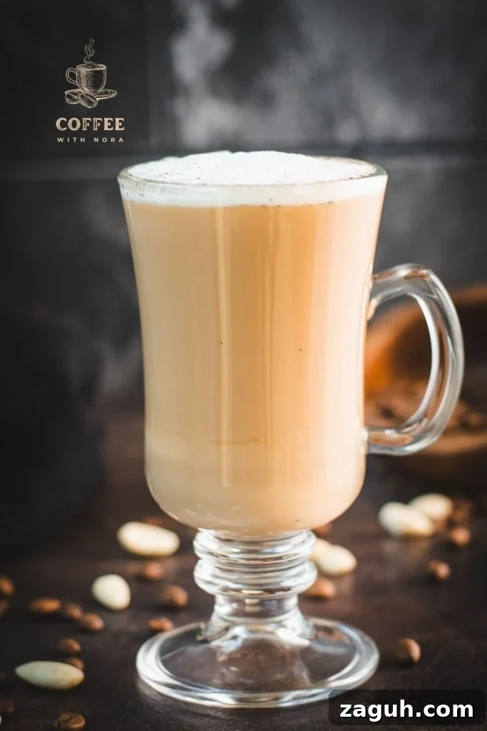 Homemade Vanilla Coffee with Creamy Vanilla Milk Recipe 9 Gorgeous coffee glass, filled with delicious vanilla coffee.