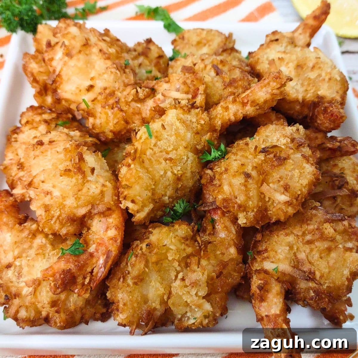 Crispy Air-Fryer Tempura Shrimp from Aldi Frozen Pack 9 frozen coconut shrimp in the air fryer dinners done quick featured image