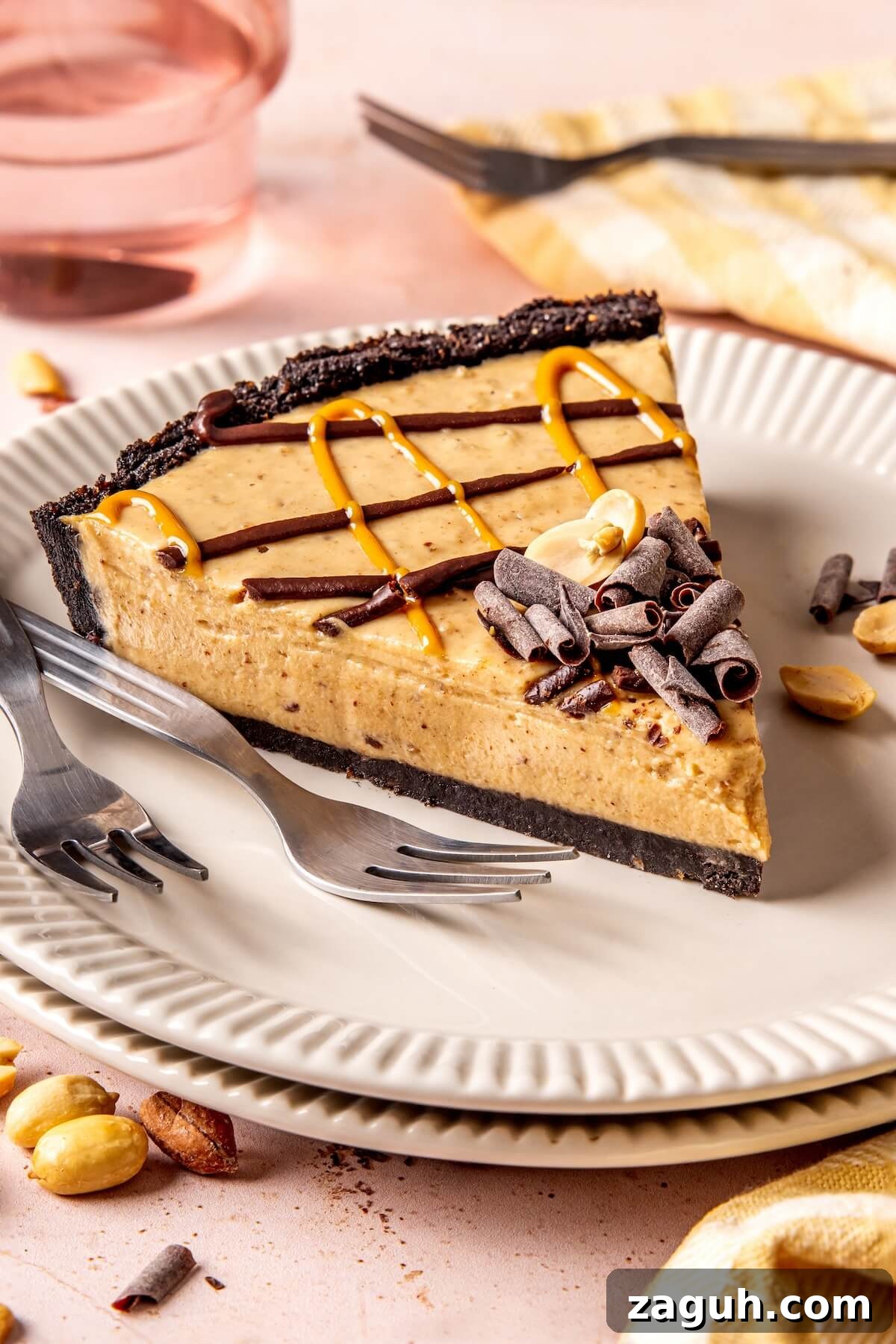 Chocolate Peanut Butter Pie with Cookie Crust (Gluten- & Dairy-Free) 4 Peanut Butter Pie - Olivia Adriance