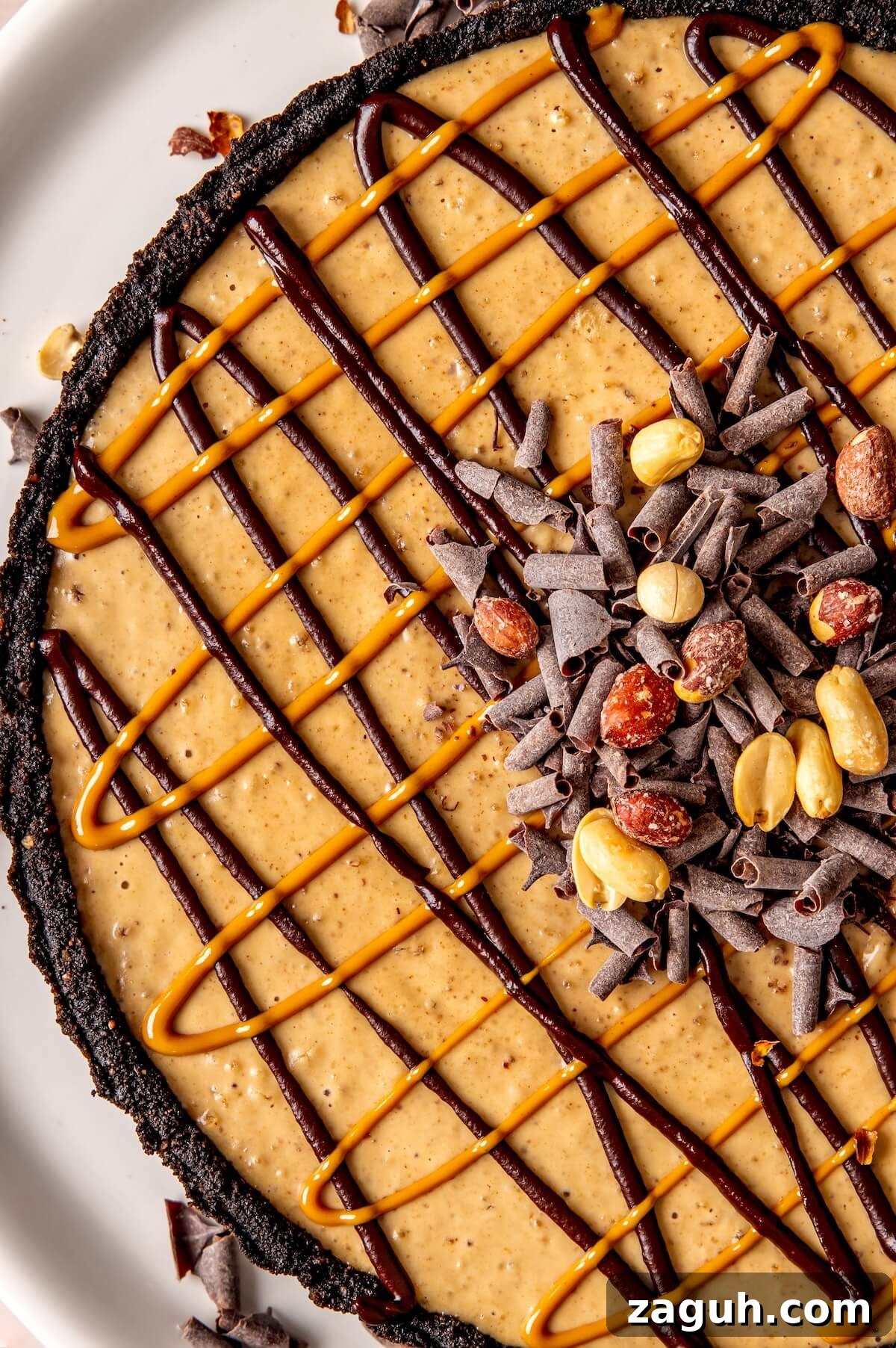 Chocolate Peanut Butter Pie with Cookie Crust (Gluten- & Dairy-Free) 8 Peanut Butter Pie - Olivia Adriance