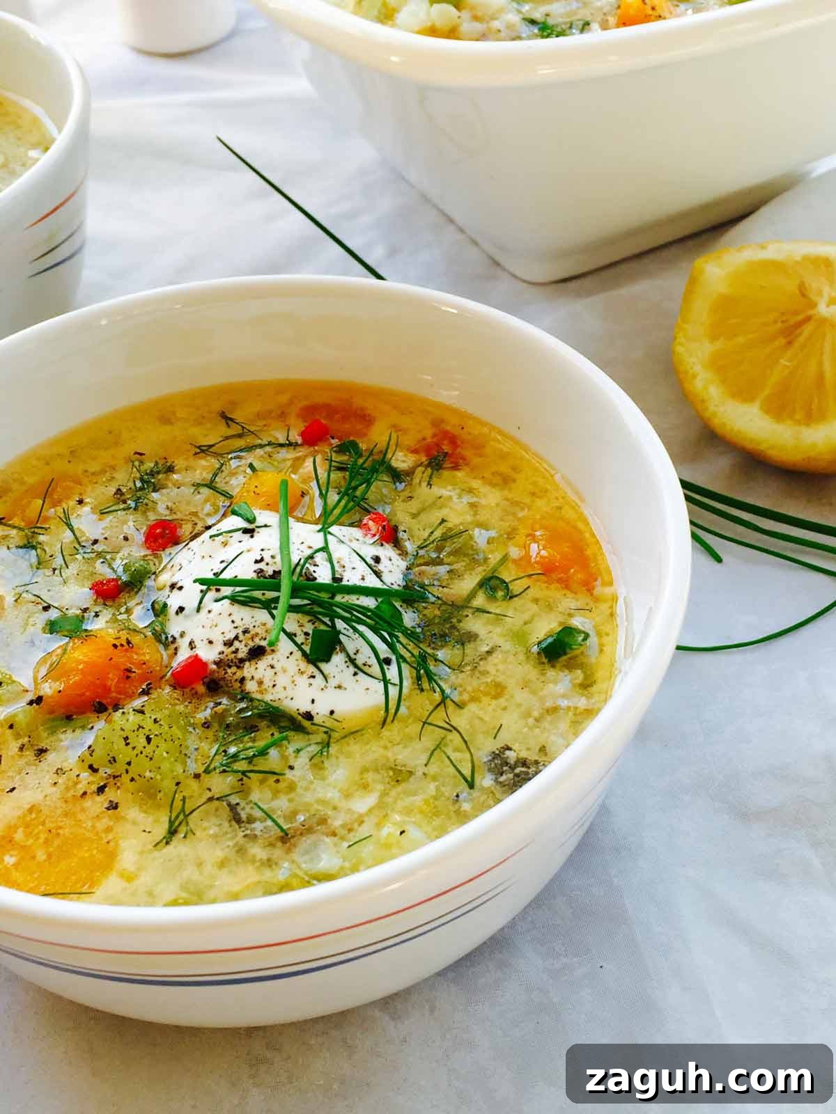 Creamy Seafood Chowder Recipe with Tender Fish and Bacon 2 Yet another fish dish to enjoy, this delightful and creamy fish soup (or fish chowder) will leave you craving for more.