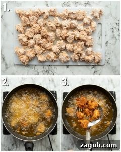 Crispy Popcorn Chicken Sandwich Recipe for Ultimate Flavor 5 3 step by step photos showing how to make popcorn chicken