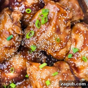 Slow Cooker Honey Garlic Chicken Recipe for Tender, Sticky Wings 12 Crockpot Honey Garlic Chicken Recipe! Tender chicken thighs in a sweet and sticky sauce with a kick of heat.