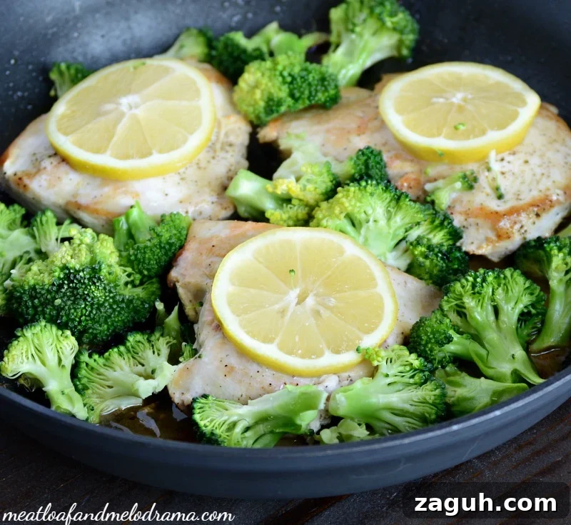 Skillet Lemon Chicken with Broccoli — Quick Weeknight Dinner 3 lemon-chicken-broccolie-skillet