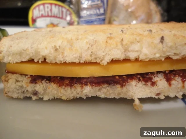 Marmite & Cheddar Cheese Sandwich
