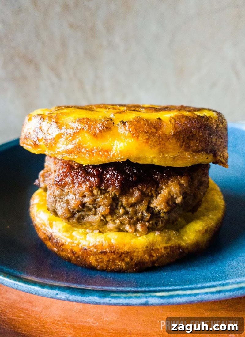 Carnivore Lunch Ideas for Simple Weekly Meal Planning 5 Carnivore-friendly burger with a patty sandwiched between buns.