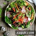 Crisp Spinach and Beetroot Salad with Lemon Vinaigrette 9 Fresh, super clean spinach and beetroot salad with dressing #veganrecipe #salad #healthyrecipe | via @annabanana.co