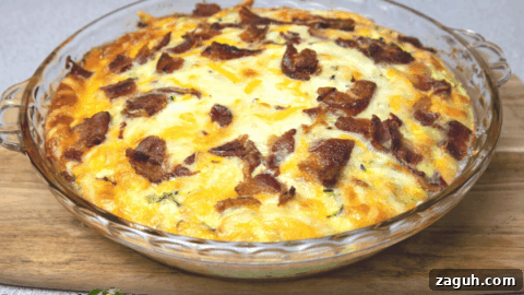 whole zucchini bisquick bake in glass pie plate