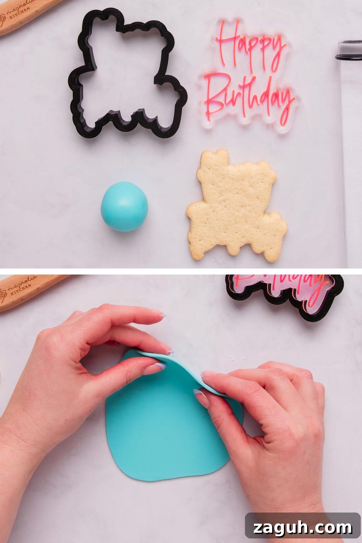 Stamped Fondant Cookies: Step-by-Step Guide for Beautiful Designs 6 Fondant rolled out to 3mm thick for cookie stamps.
