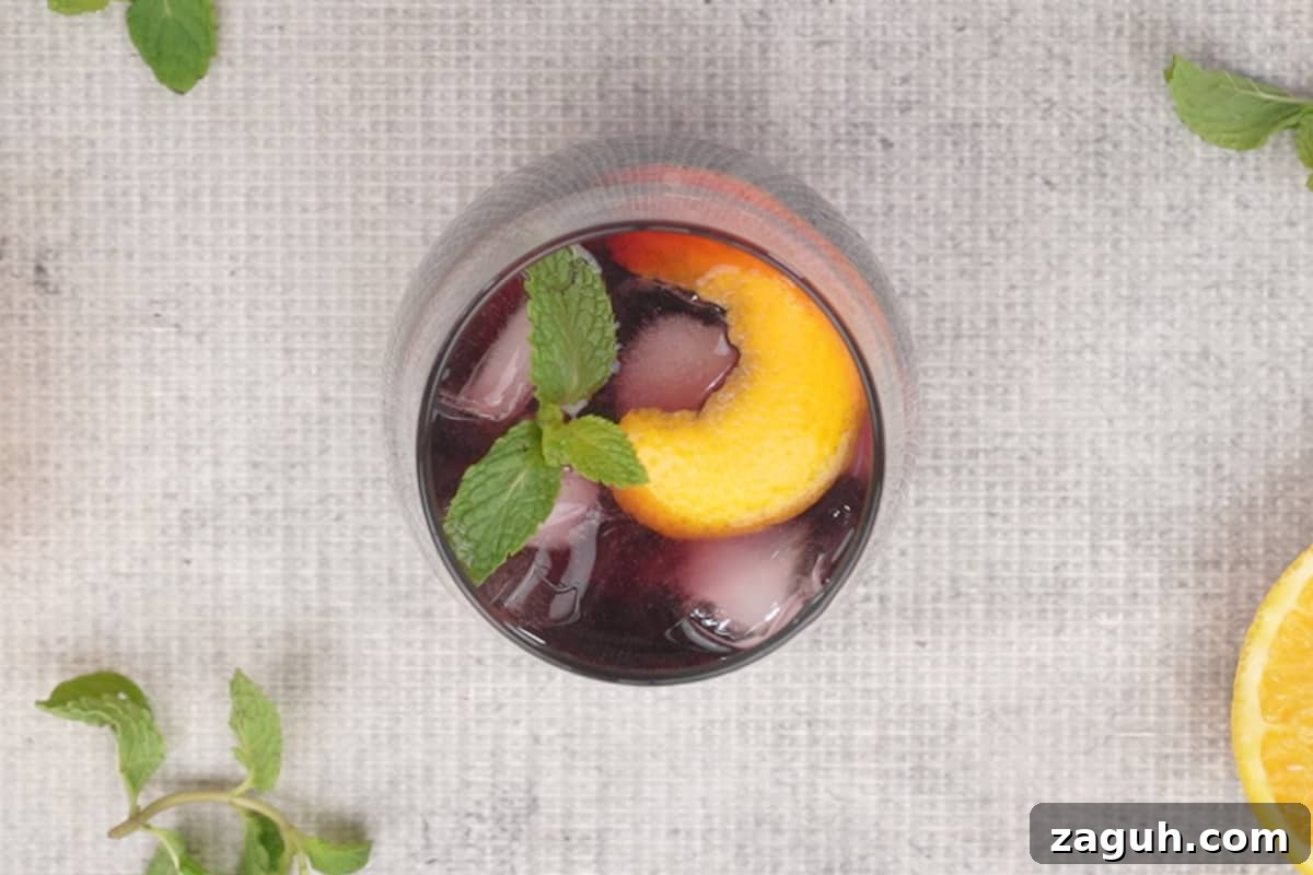 Crisp Red Wine Spritzer Recipe: Refreshing Summer Cocktail 4 Ready red wine spritzer.