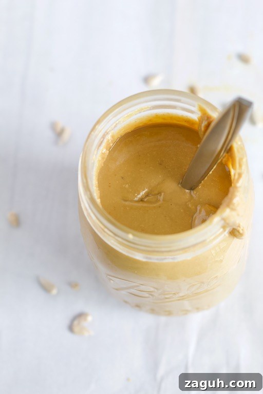 Homemade Sunflower Seed Butter: Smooth, Creamy Recipe 5 Homemade Sunflower Butter Recipe in Glass Jar