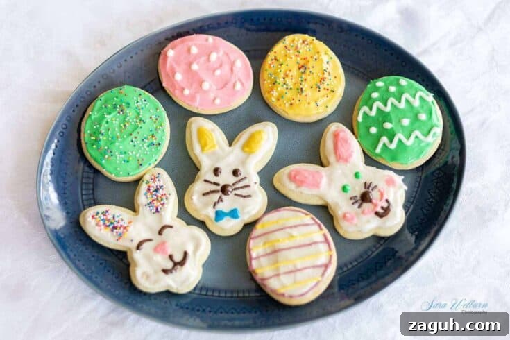 101 Easter Dessert Ideas to Sweeten Your Celebration 3 Sour Cream Easter Sugar Cookies