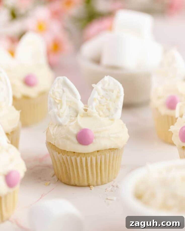 101 Easter Dessert Ideas to Sweeten Your Celebration 6 Easter Bunny Ears Cupcakes
