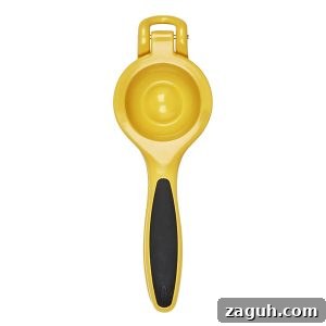 oxo citrus squeezer on white background.