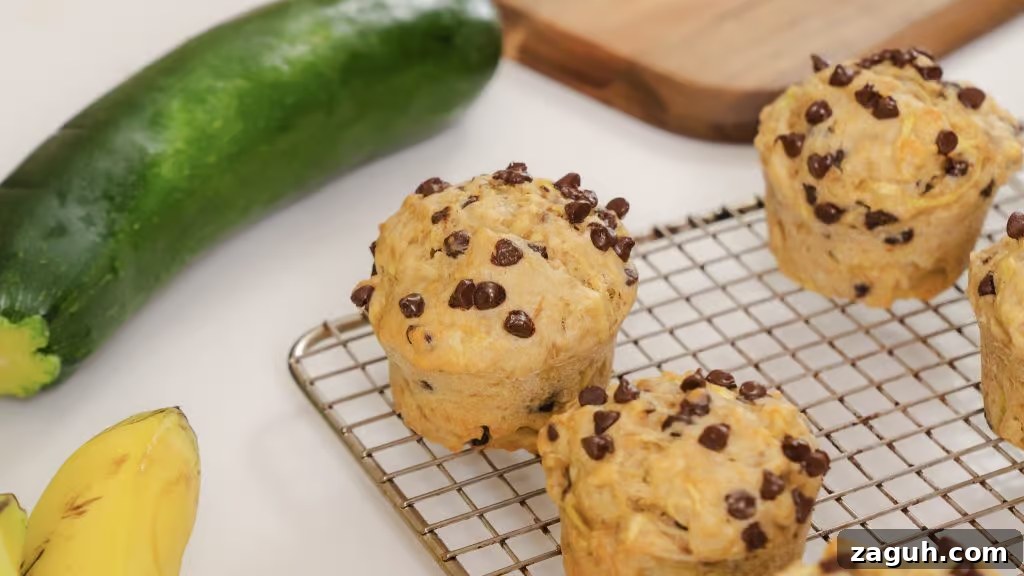 Banana Zucchini Muffins with Cinnamon Streusel 7 Banana Zucchini Muffins