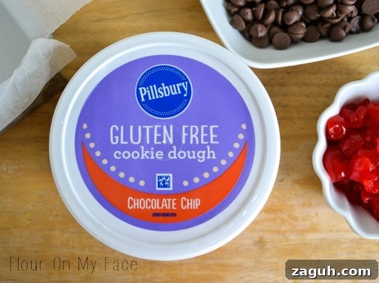 Gluten-Free Chocolate-Covered Cherry Cookie Bites for Dessert 4 Gluten Free, Cookie Dough, Pillsbury