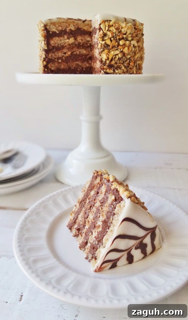 Chocolate Esterházy Torte — Hazelnut and Chocolate Layer Cake 4 chocolate hazelnut esterhazy torte
