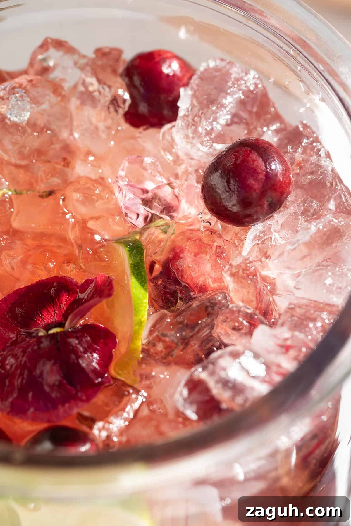 Sparkling Cherry Punch Recipe for Parties and Summer Gatherings 5 Fizzy cherry gin and tonic punch.