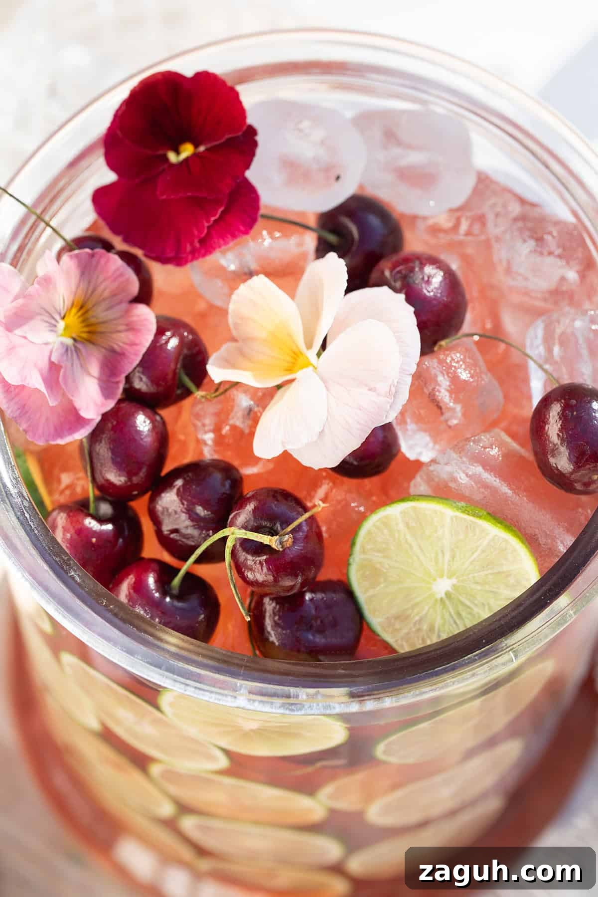 Sparkling Cherry Punch Recipe for Parties and Summer Gatherings 6 Cherry gin punch recipe.